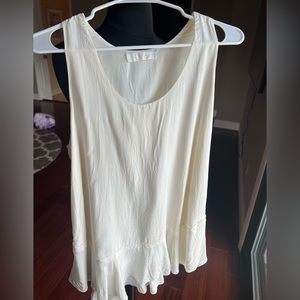Chloe vintage Chloé Silk Tank Top milk color with lining.size 8 USA 🫶🏼🧿💙🌵